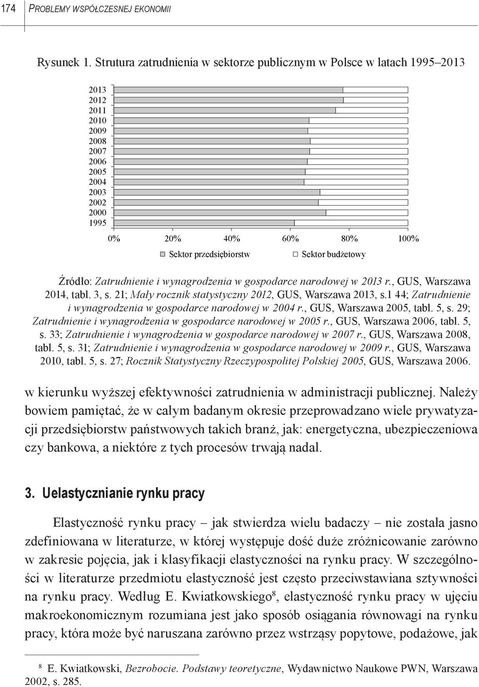 budżetowy Źródło: Zatrudnienie i wynagrodzenia w gospodarce narodowej w 2013 r., GUS, Warszawa 2014, tabl. 3, s. 21; Mały rocznik statystyczny 2012, GUS, Warszawa 2013, s.