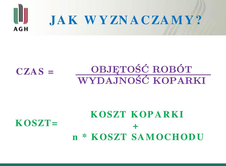 KOSZT KOPARKI +