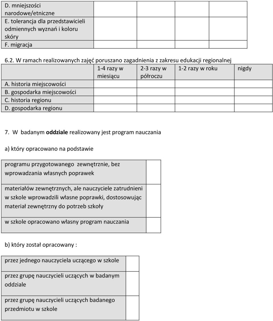 historia regionu D. gospodarka regionu 7.