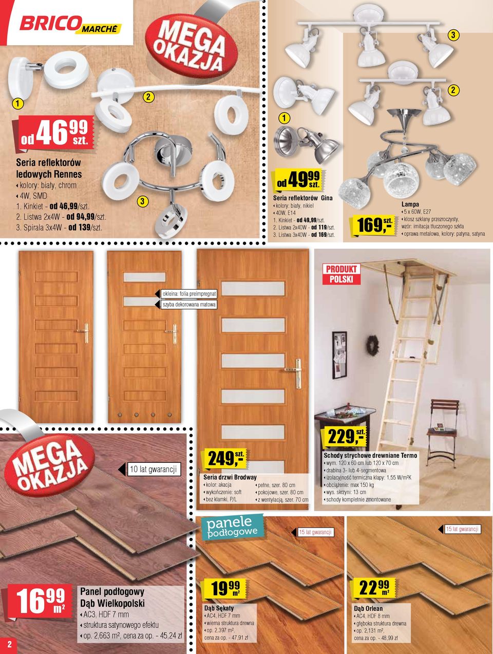 Listwa 3x40W - od 169/ 169 Lampa 5 x 60W, E7 klosz szklany przezroczysty, wzór: imitacja tłuczonego szkła oprawa metalowa, kolory: patyna, satyna okleina: folia preimpregnat szyba dekorowana matowa