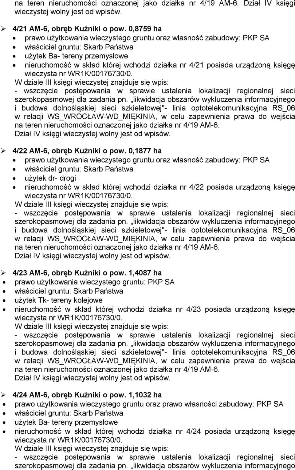 obręb Kuźniki o pow.