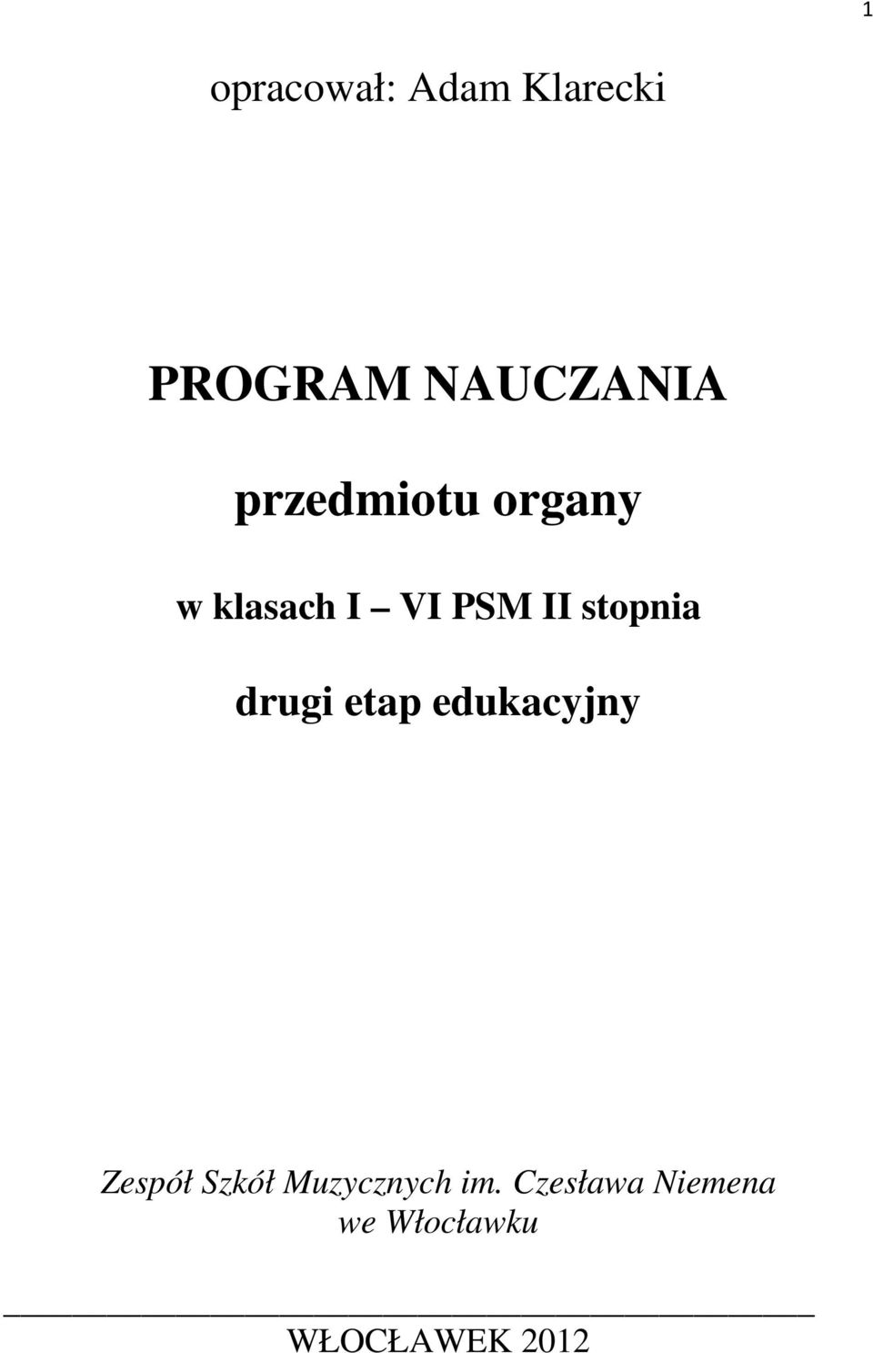 stopnia drugi etap edukacyjny Zespół Szkół