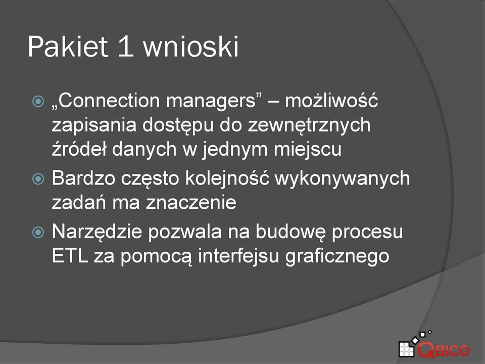 Bardzo często kolejność wykonywanych zadań ma znaczenie