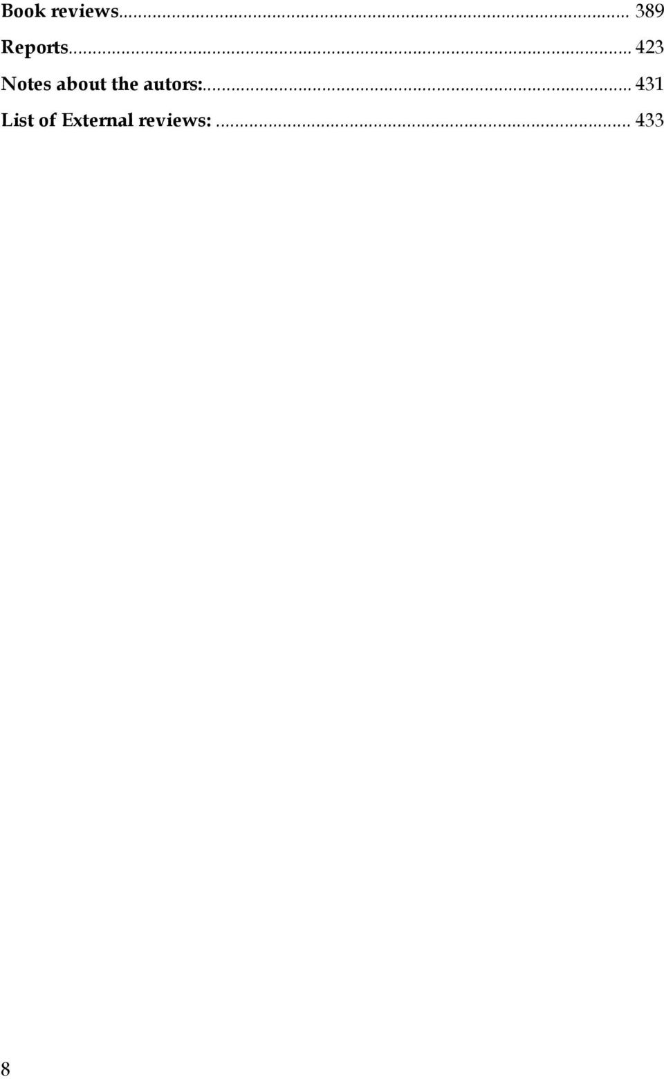 .. 423 Notes about the