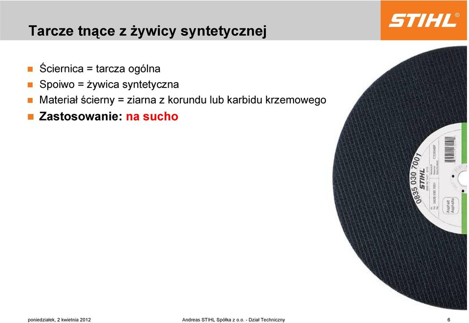 korundu lub karbidu krzemowego Zastosowanie: na sucho