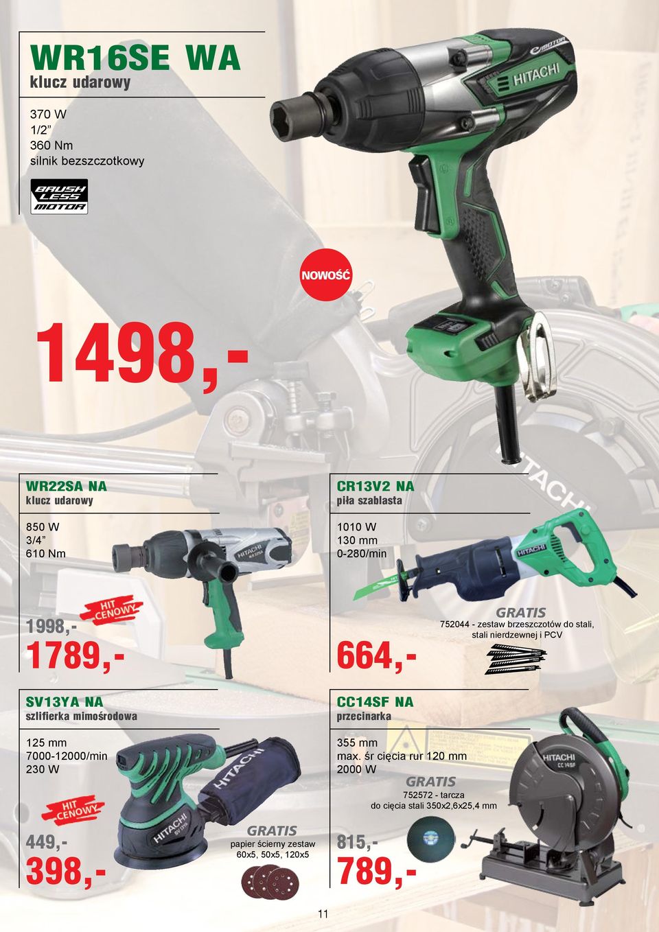 zestaw brzeszczotów do stali, stali nierdzewnej i PCV 125 mm 7000-12000/min 230 W papier ścierny zestaw 60x5, 50x5,