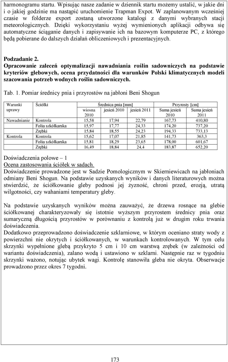 Dzięki wykorzystaniu wyżej wymienionych aplikacji odbywa się automatyczne ściąganie danych i zapisywanie ich na bazowym komputerze PC, z którego będą pobierane do dalszych działań obliczeniowych i