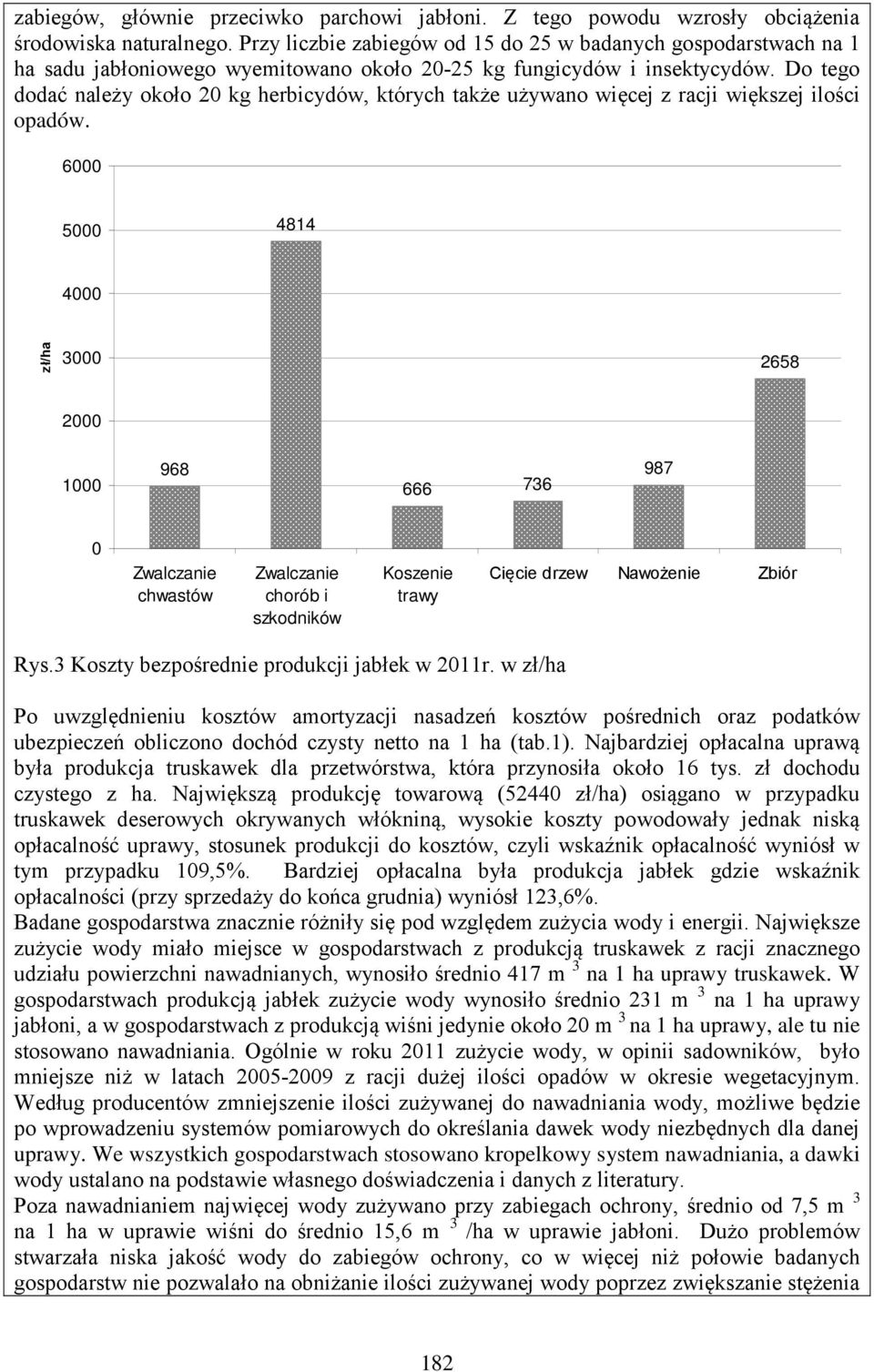 Do tego dodać należy około 20 kg herbicydów, których także używano więcej z racji większej ilości opadów.