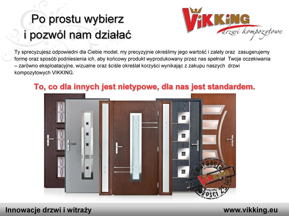 spełniał Twoje oczekiwania zarówno eksploatacyjne, wizualne oraz ściśle określał korzyści wynikając z zakupu