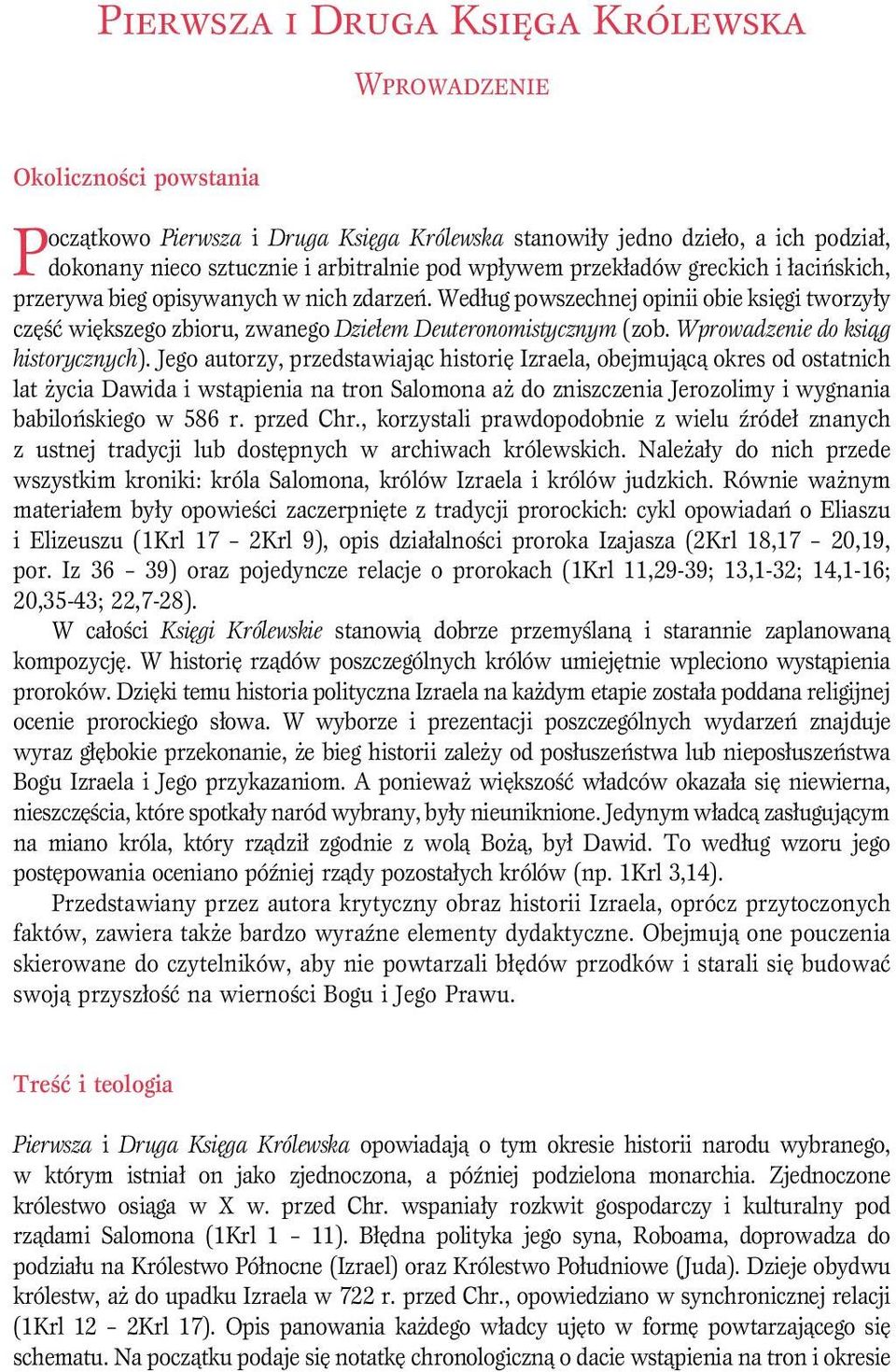 Wprowadzenie do ksiąg historycznych).