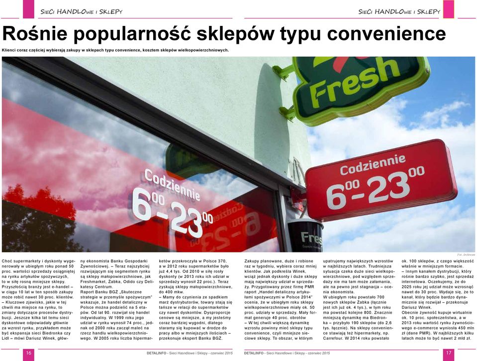Przyszłością branży jest e-handel w ciągu 10 lat w ten sposób zakupy może robić nawet 30 proc. klientów.