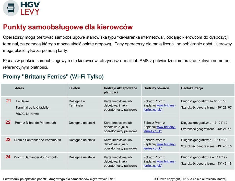 Płacąc w punkcie samoobsługowym dla kierowców, otrzymasz e-mail lub SMS z potwierdzeniem oraz unikalnym numerem referencyjnym.
