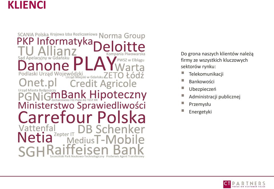 rynku: Telekomunikacji Bankowości