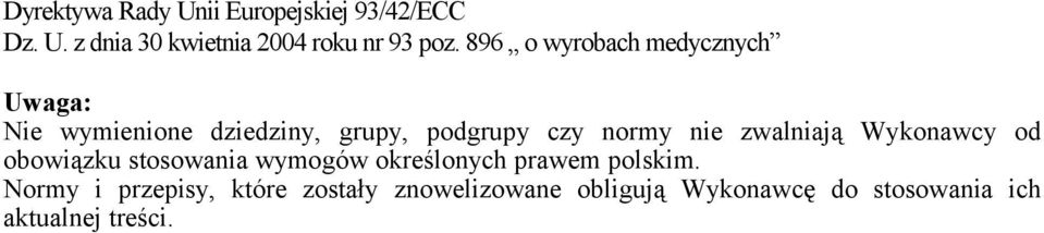 zwalniają Wykonawcy od obowiązku stosowania wymogów określonych prawem polskim.