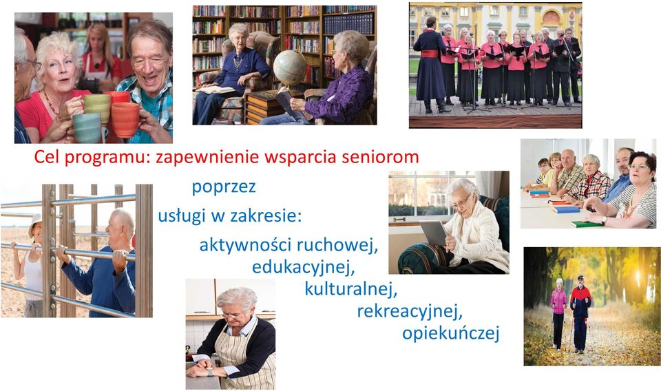 aktywności ruchowej, edukacyjnej,