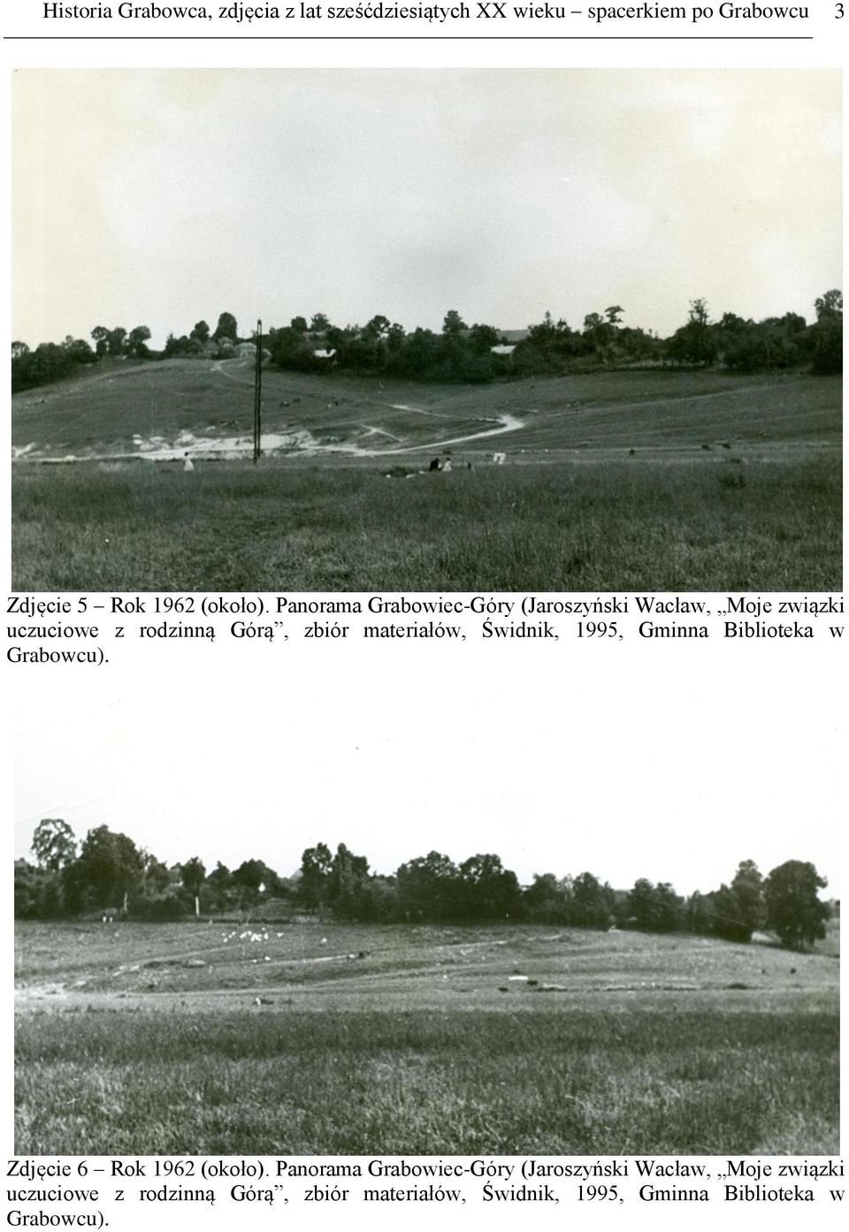 Panorama Grabowiec-Góry (Jaroszyński Wacław, Moje związki uczuciowe z rodzinną Górą, zbiór materiałów,