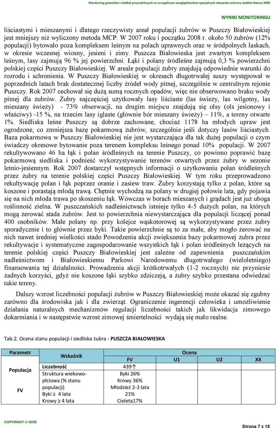 Puszcza Białowieska jest zwartym kompleksem leśnym, lasy zajmują 96 % jej powierzchni. Łąki i polany śródleśne zajmują 0,3 % powierzchni polskiej części Puszczy Białowieskiej.