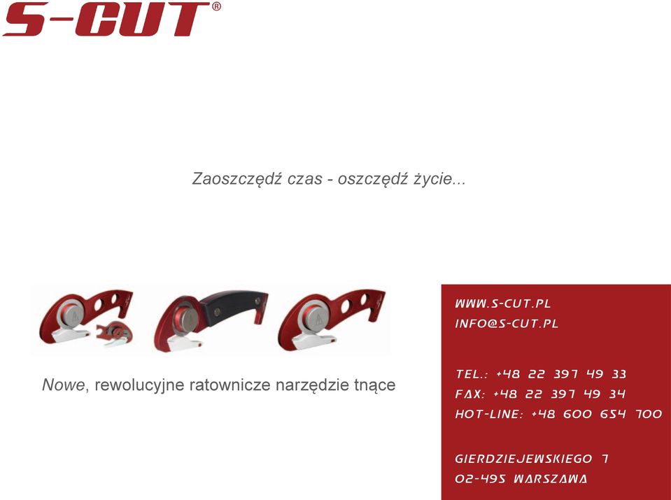 pl Nowe, rewolucyjne ratownicze narzędzie tnące Tel.
