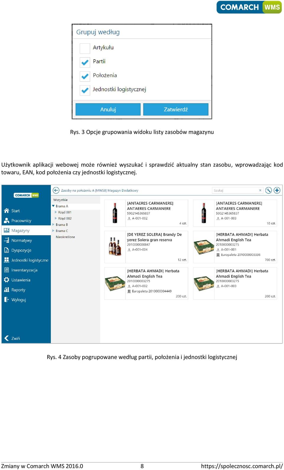 kod położenia czy jednostki logistycznej. Rys.