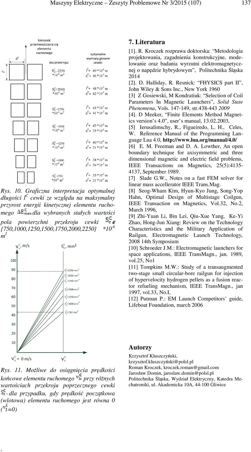 {750,1000,1250,1500,1750,2000,2250} *10-6 m 2 7. Literatura [1]. R.