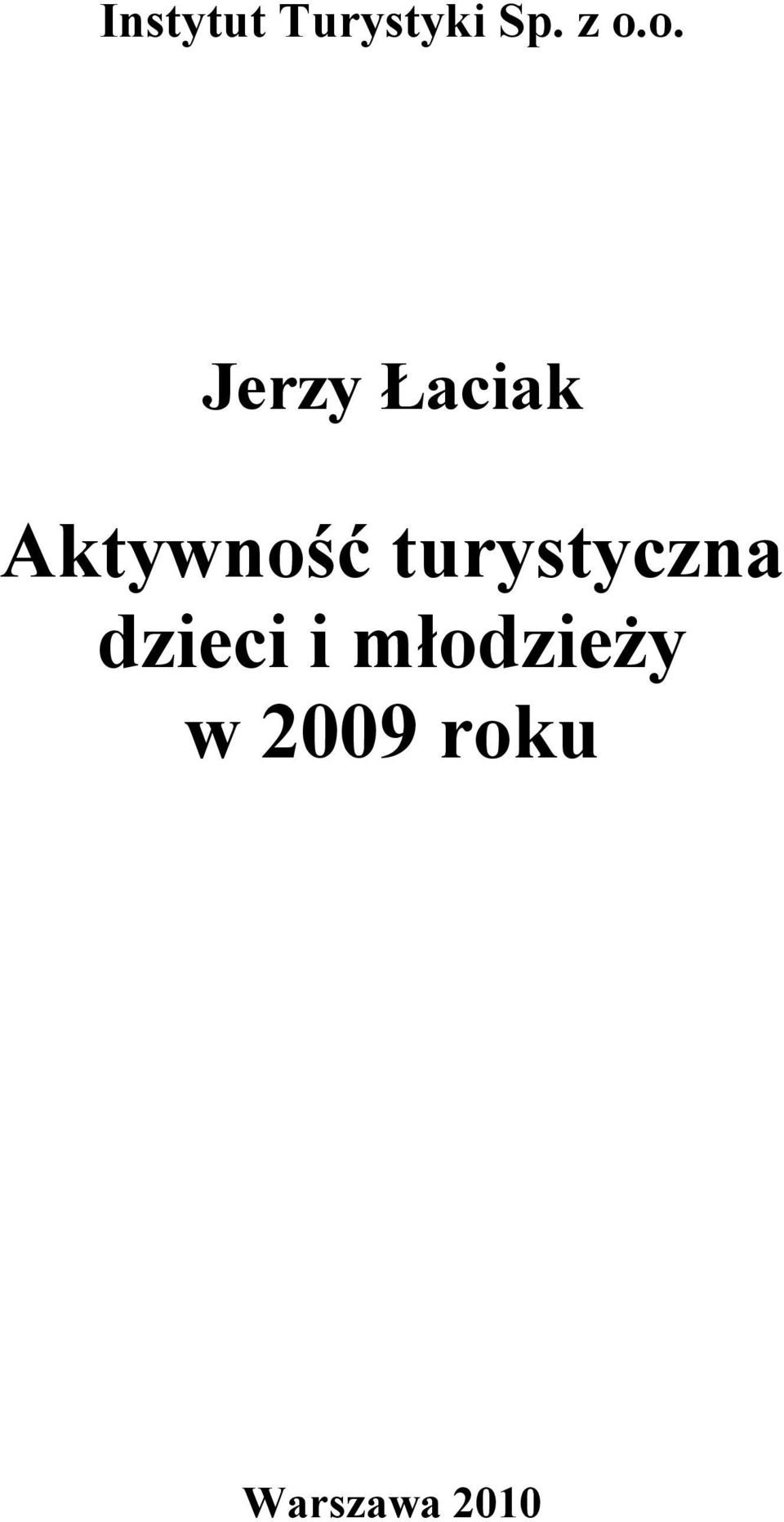 turystyczna dzieci i