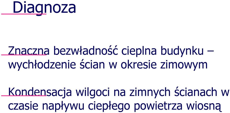 zimowym Kondensacja wilgoci na zimnych