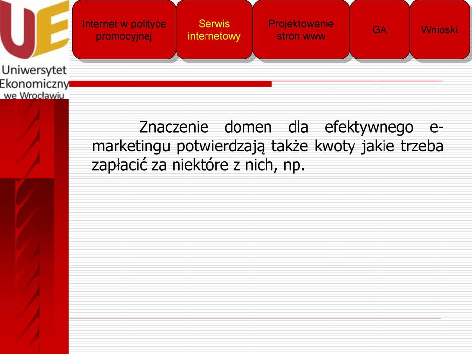 dla efektywnego e- marketingu potwierdzają także