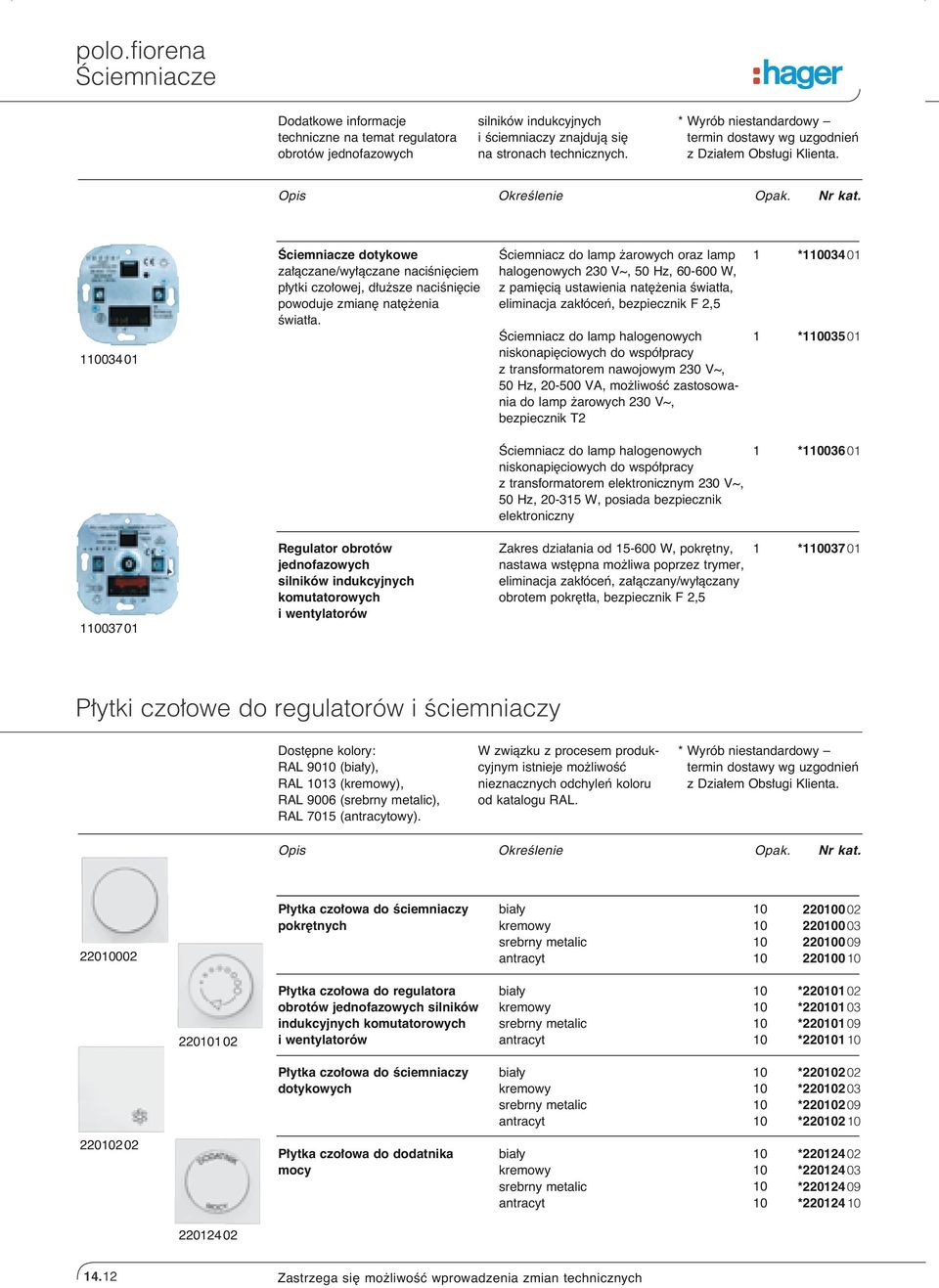 Âciemniacz do lamp arowych oraz lamp halogenowych 230 V~, 50 Hz, 60-600 W, z pami cià ustawienia nat enia Êwiat a, eliminacja zak óceƒ, bezpiecznik F 2,5 Âciemniacz do lamp halogenowych niskonapi