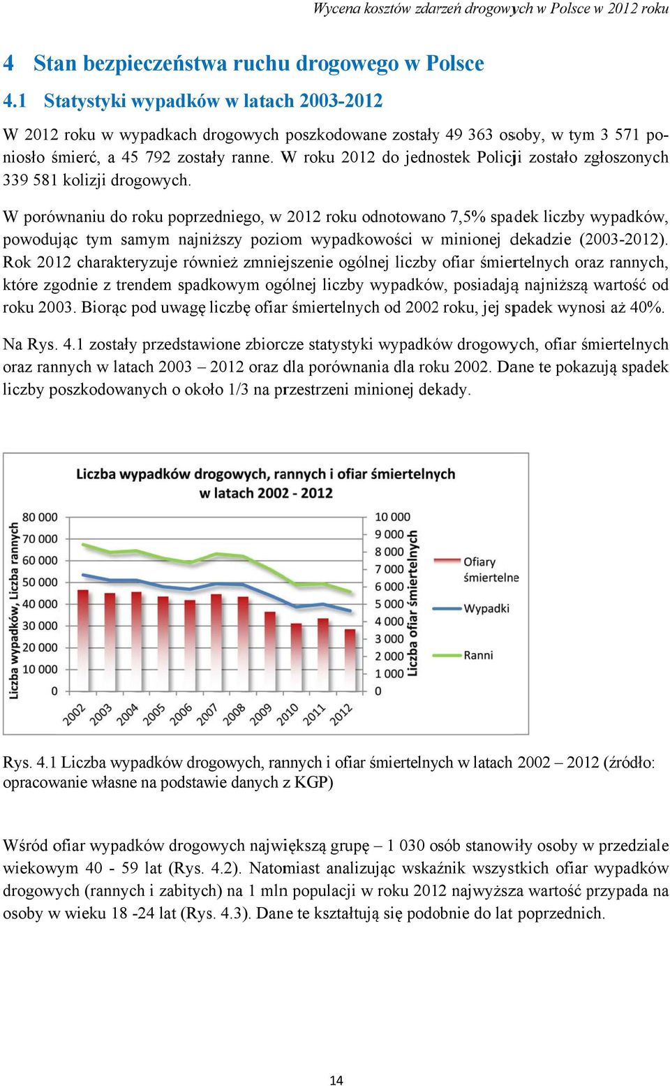 W roku 2012 do jednostek Policji zostało zgłoszonych 339 581 kolizji drogowych.