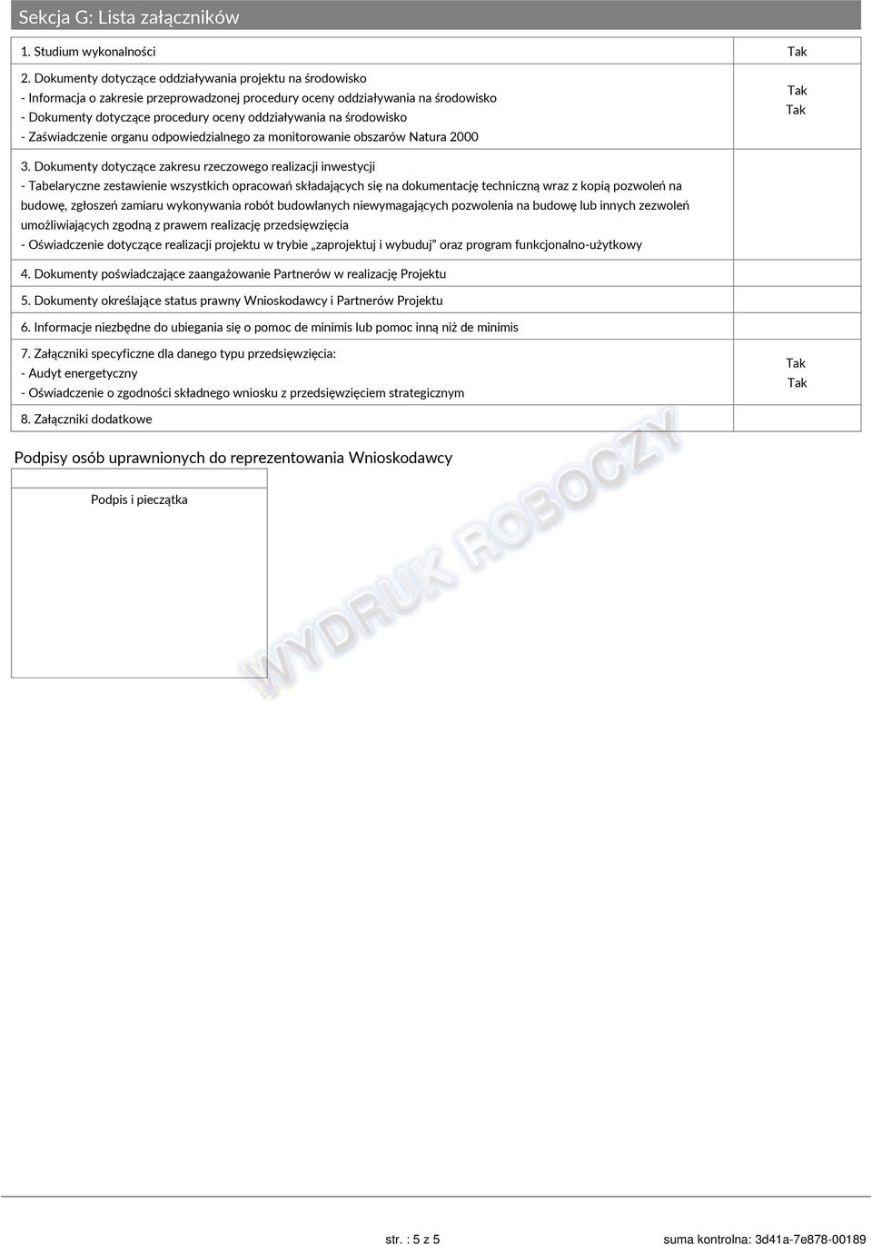 środowisko - Zaświadczenie organu odpowiedzialnego za monitorowanie obszarów Natura 2000 3.