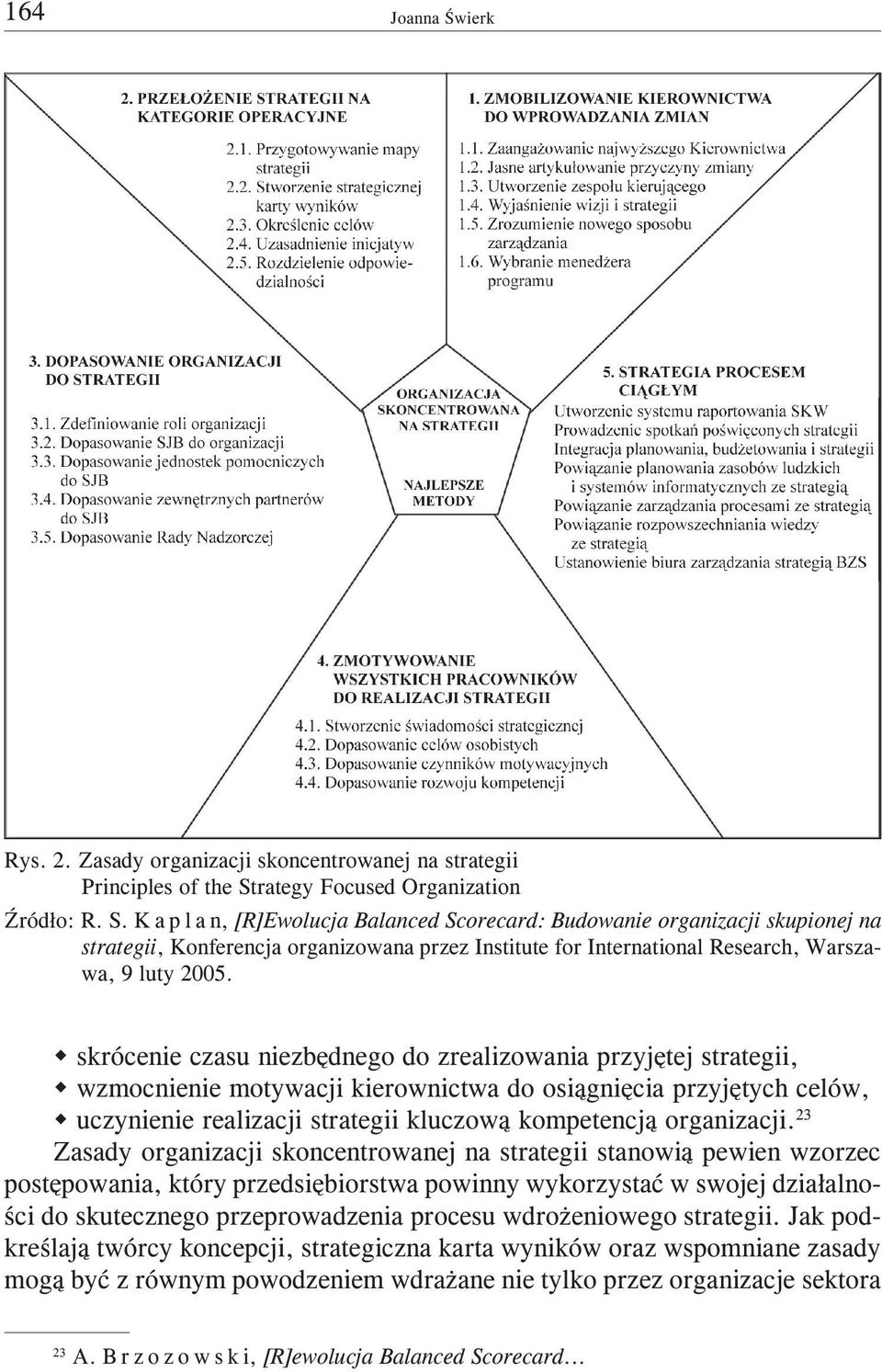 K a p l a n, [R]Ewolucja Balanced Scorecard: Budowanie organizacji skupionej na strategii, Konferencja organizowana przez Institute for International Research, Warszawa, 9 luty 2005.