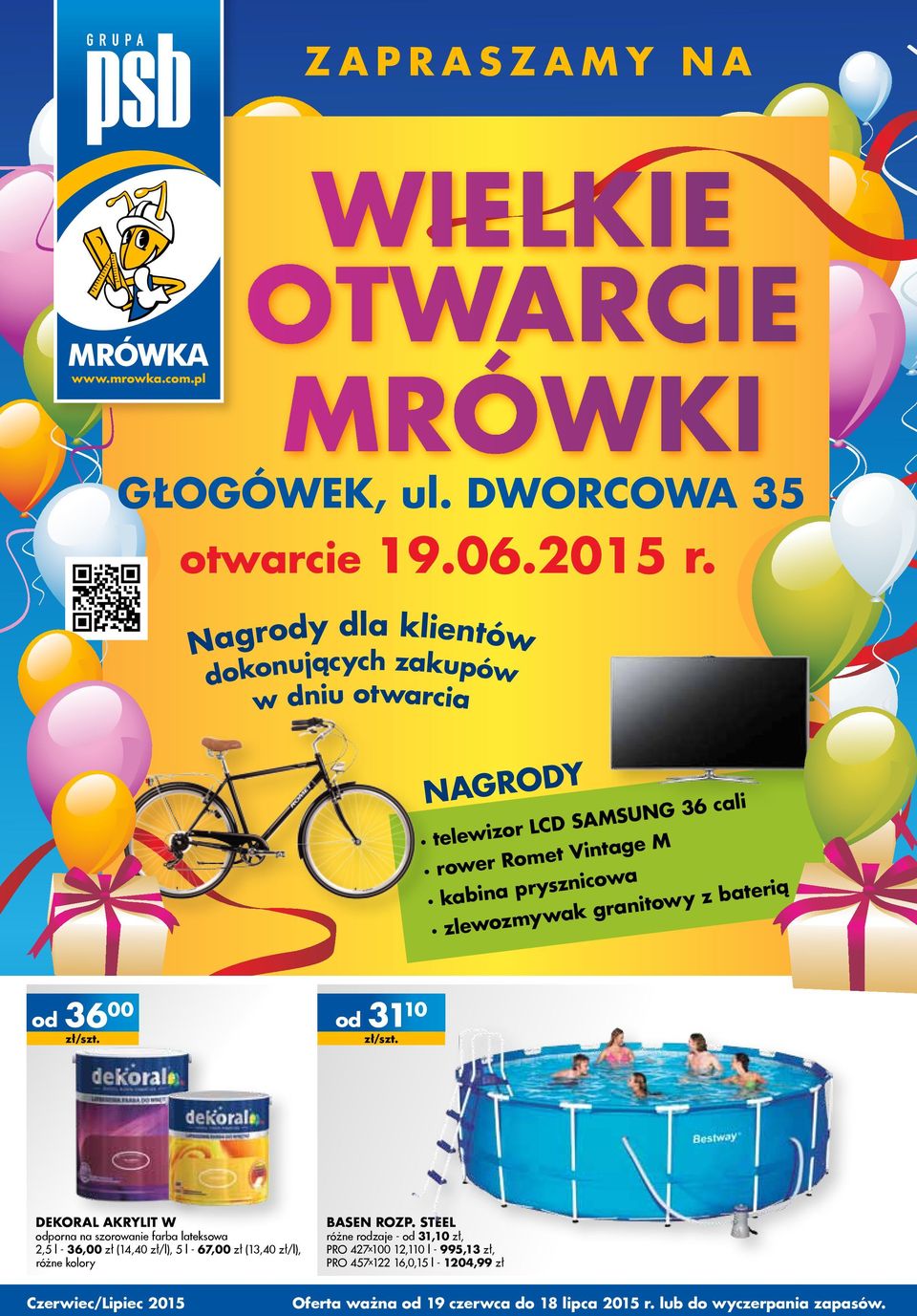 granitowy z baterią od 36 00 od 31 10 dekoral akrylit w odporna na szorowanie farba lateksowa 2,5 l - 36,00 zł (14,40 zł/l), 5 l - 67,00 zł (13,40 zł/l),