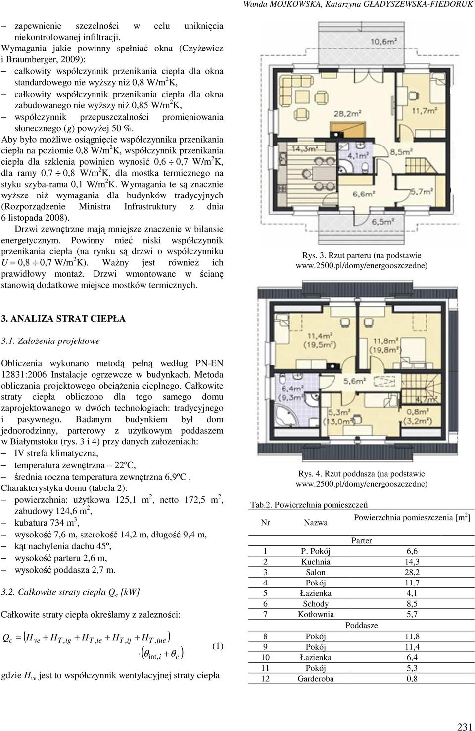ciepła dla okna zabudowanego nie wyższy niż 0,85 W/m 2 K, współczynnik przepuszczalności promieniowania słonecznego (g) powyżej 50 %.