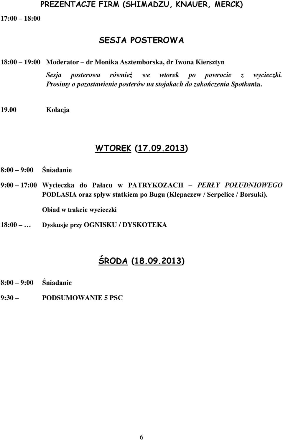 00 Kolacja WTOREK (17.09.