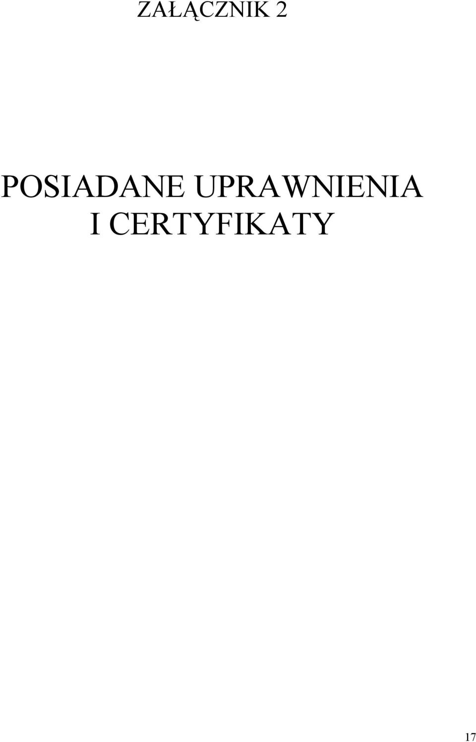 UPRAWNIENIA