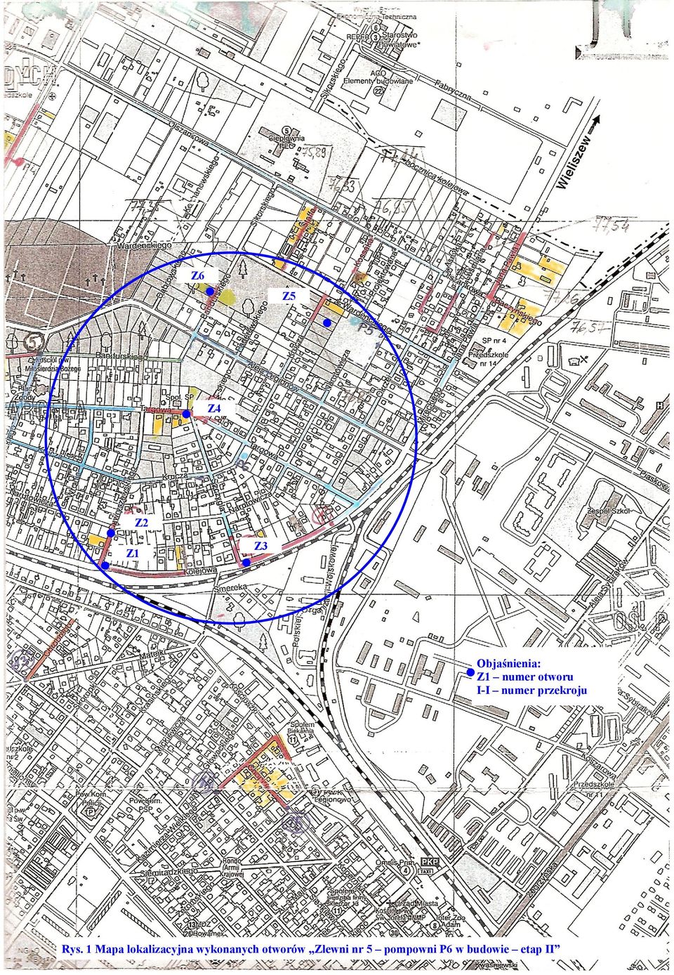 1 Mapa lokalizacyjna wykonanych