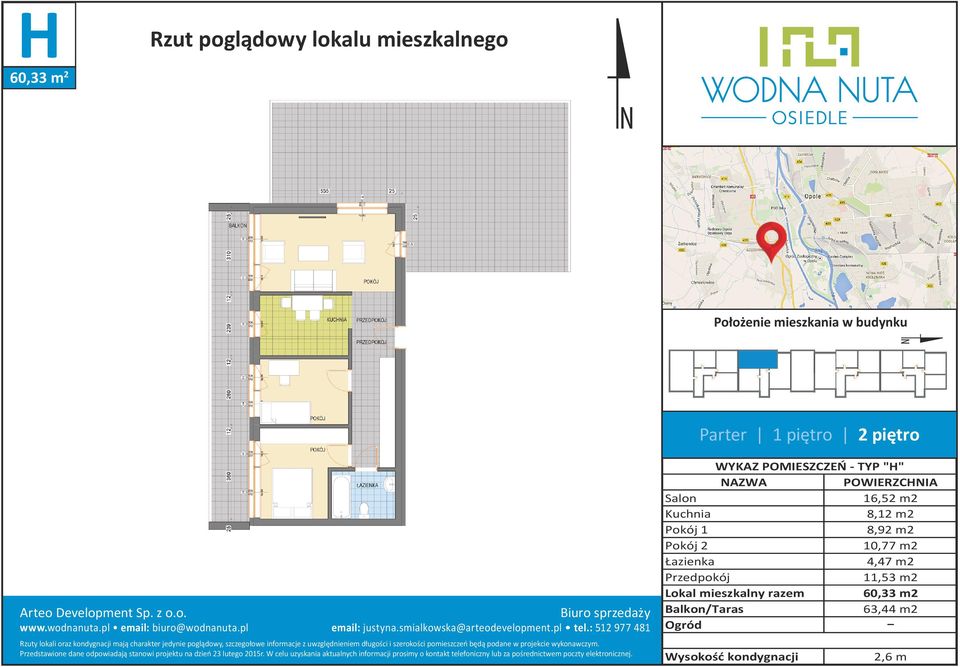 8,92 m2 Pokój 2 10,77 m2 4,47 m2 11,53