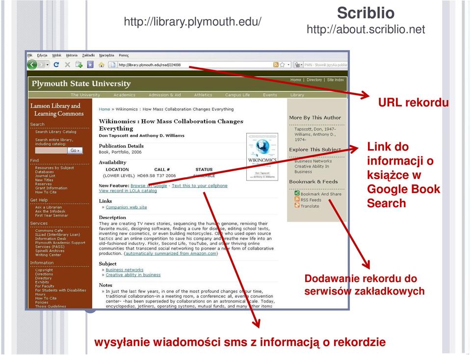 net URL rekordu Link do informacji o ksiąŝce w Google