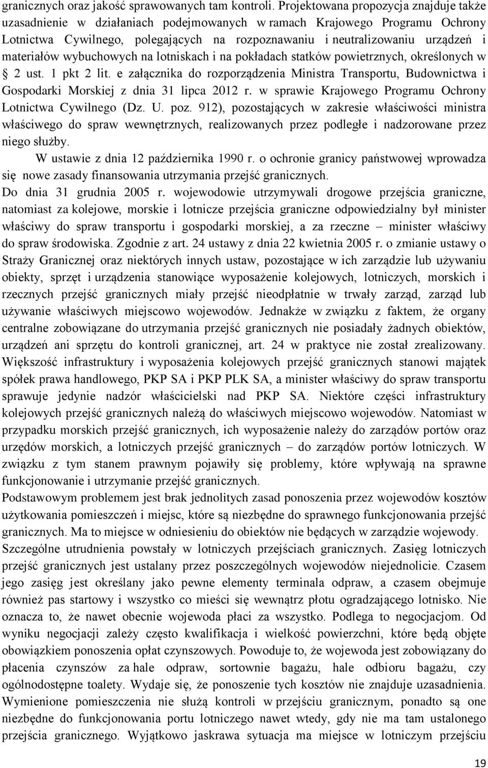 materiałów wybuchowych na lotniskach i na pokładach statków powietrznych, określonych w 2 ust. 1 pkt 2 lit.