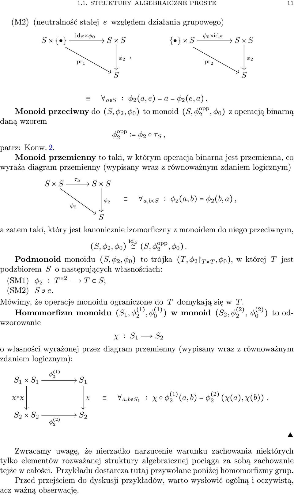 φ 0 ) to monoid (S, φ opp 2,