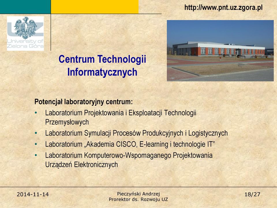 Projektowania i Eksploatacji Technologii Przemysłowych Laboratorium Symulacji Procesów