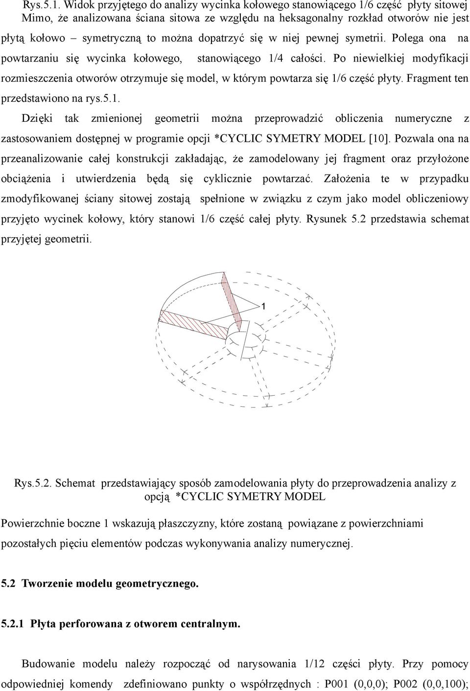 można dopatrzyć się w niej pewnej symetrii. Polega ona na powtarzaniu się wycinka kołowego, stanowiącego 1/4 całości.