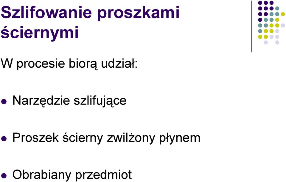 Narzędzie szlifujące Proszek