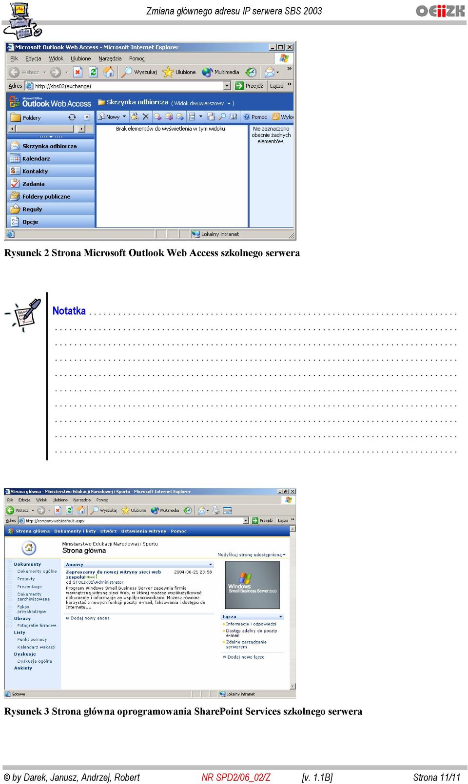 .. Rysunek 3 Strona g ówna oprogramowania SharePoint