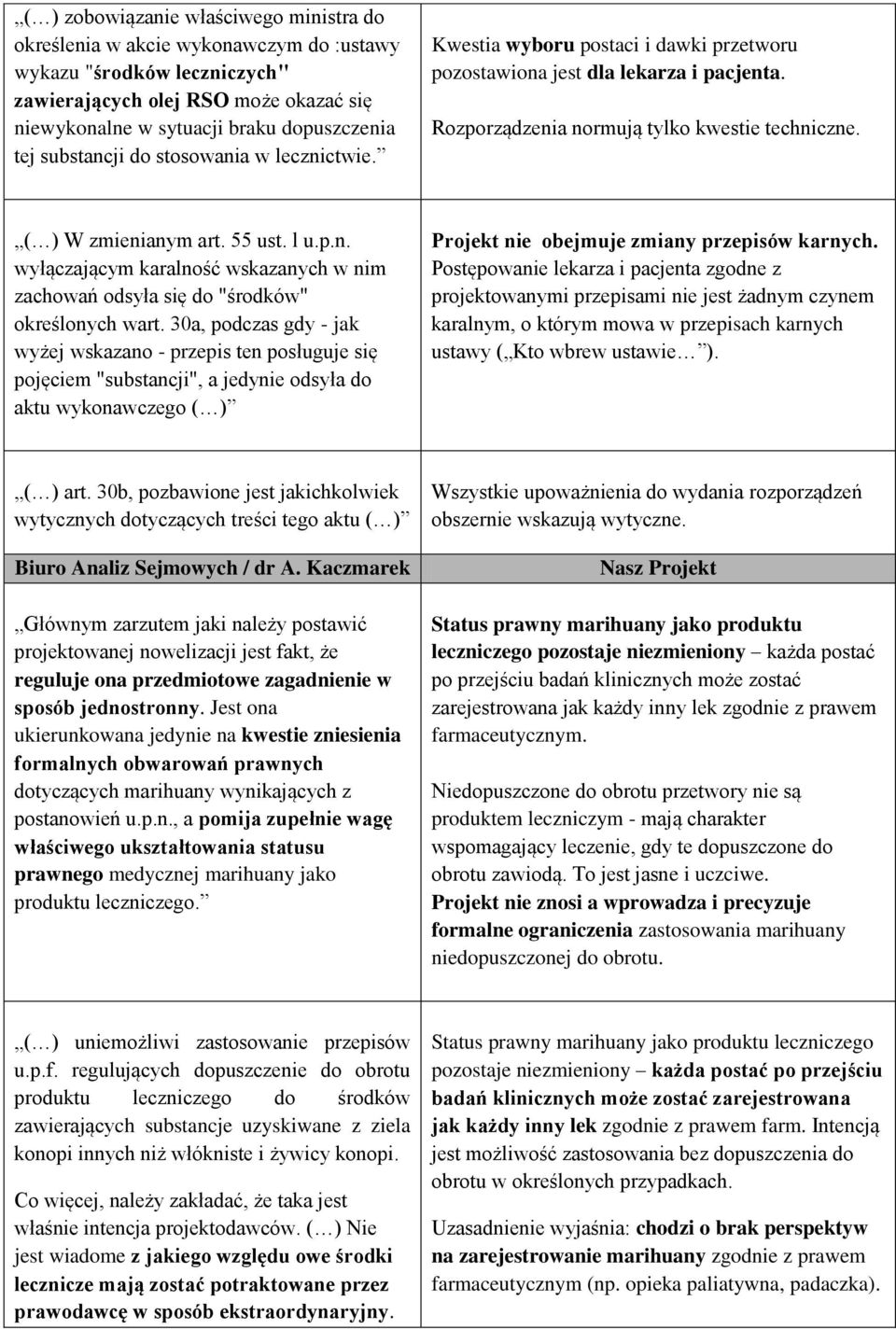 55 ust. l u.p.n. wyłączającym karalność wskazanych w nim zachowań odsyła się do "środków" określonych wart.