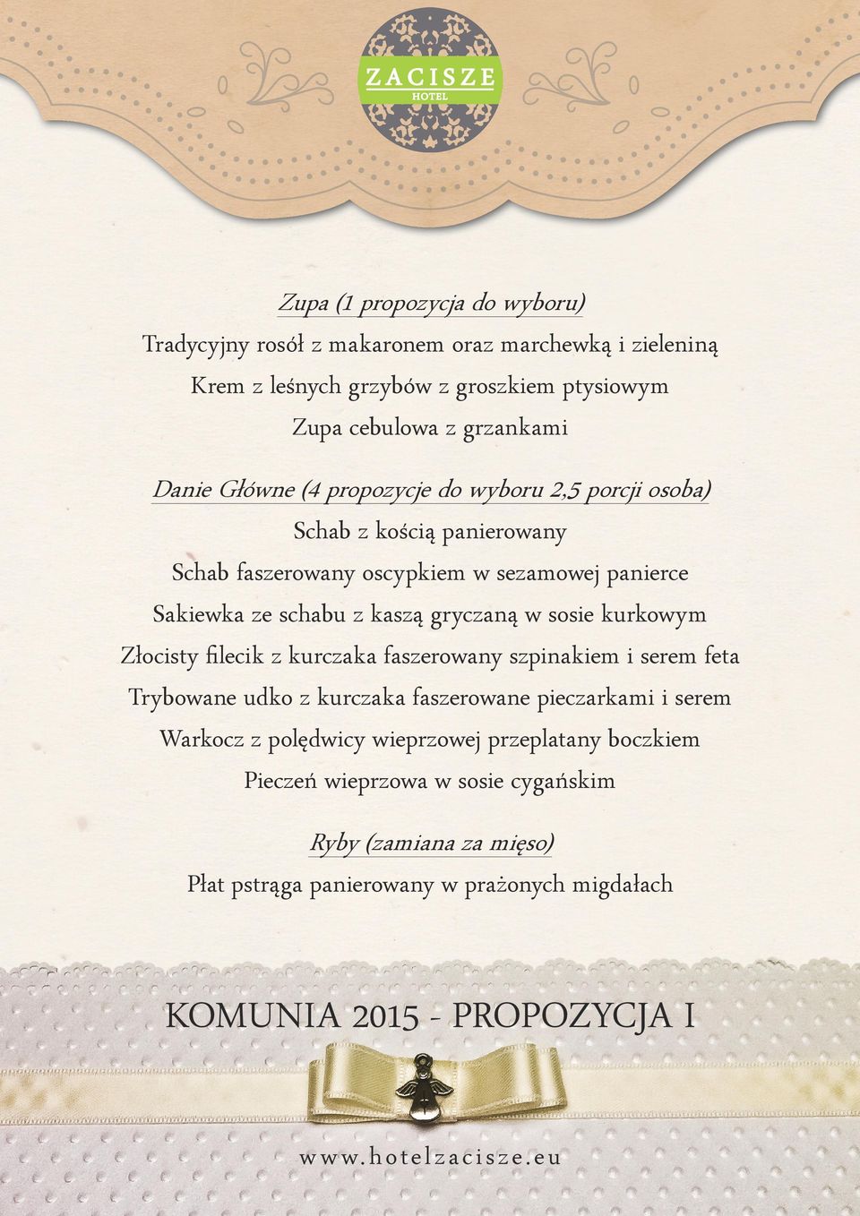 schabu z kaszą gryczaną w sosie kurkowym Złocisty filecik z kurczaka faszerowany szpinakiem i serem feta Trybowane udko z kurczaka faszerowane pieczarkami