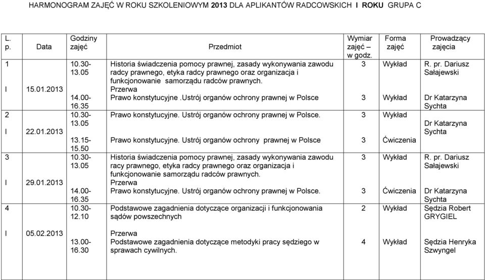 ustrój organów ochrony prawnej w Polsce Prawo konstytucyjne. Ustrój organów ochrony prawnej w Polsce. Prawo konstytucyjne. Ustrój organów ochrony prawnej w Polsce racy prawnego, etyka radcy prawnego oraz organizacja i funkcjonowanie samorządu radców prawnych.