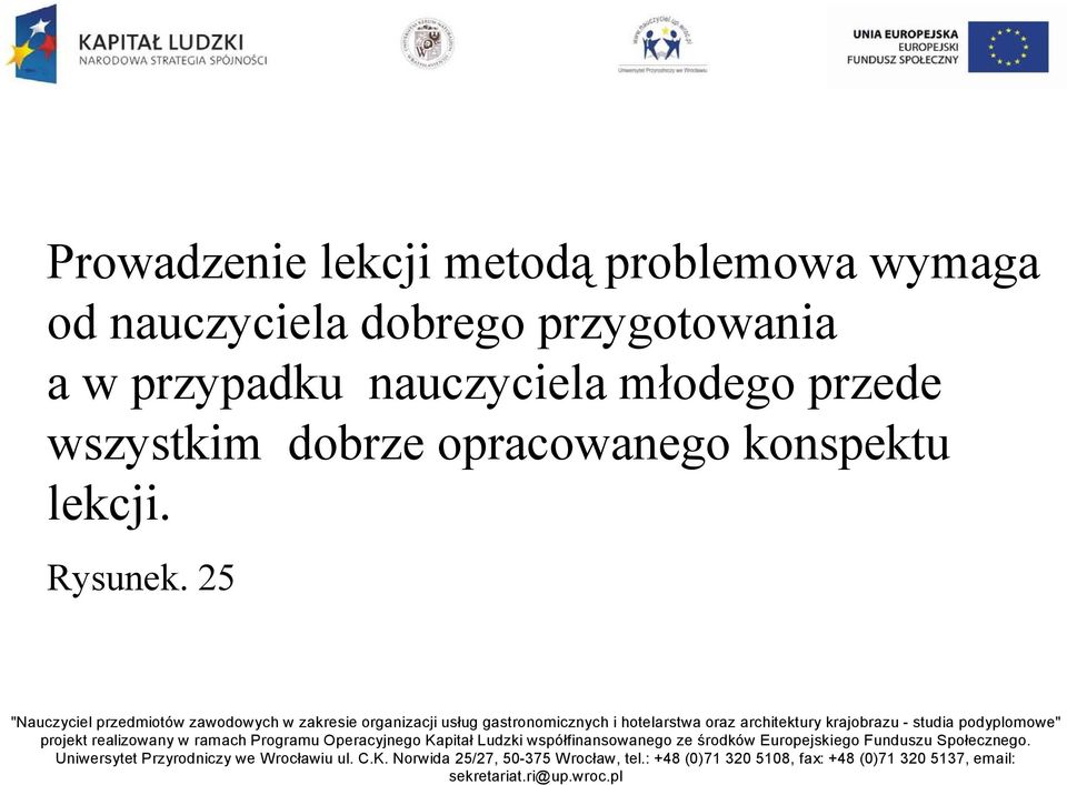 przypadku nauczyciela młodego przede