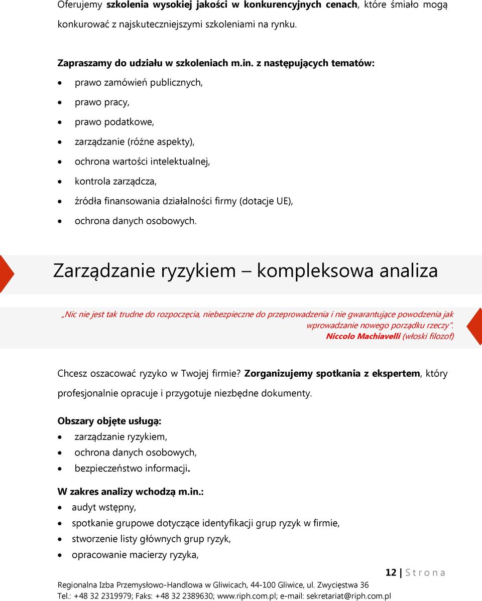 firmy (dotacje UE), ochrona danych osobowych.