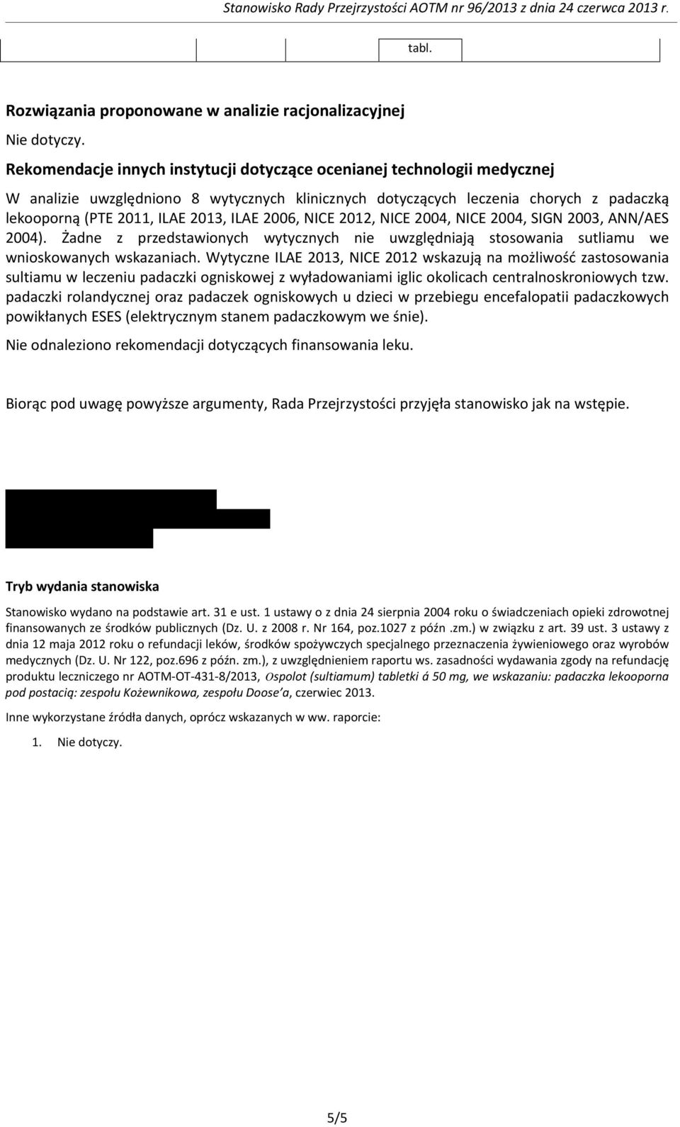 Żadne z przedstawionych wytycznych nie uwzględniają stosowania sutliamu we wnioskowanych wskazaniach.